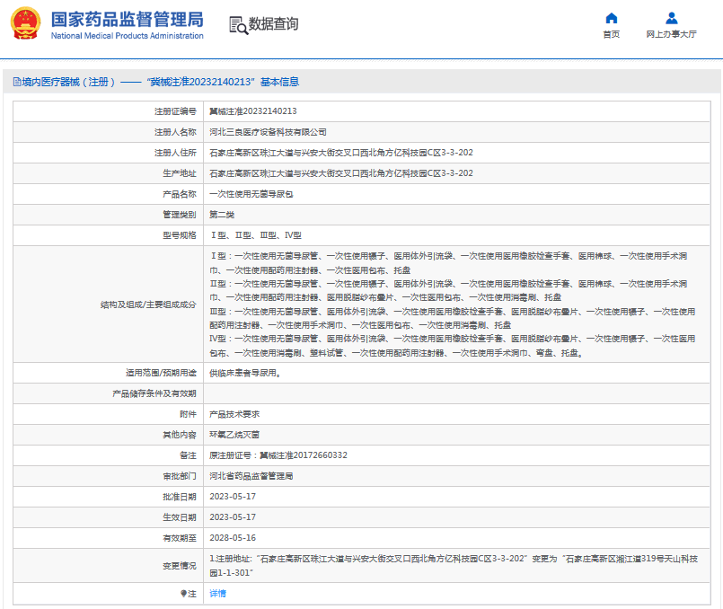 三良***次性使用無菌導尿包Ⅰ型、Ⅱ型、Ⅲ型、Ⅳ型1.png